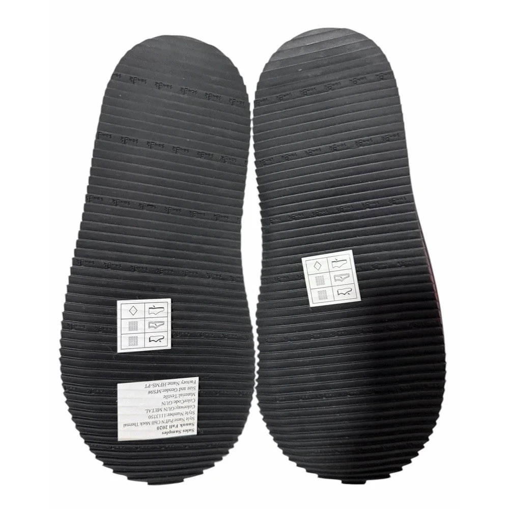 Sanuk Puff N Chill Mock Thermal‎ Puffy Slippers Gunmetal Mens Size 9